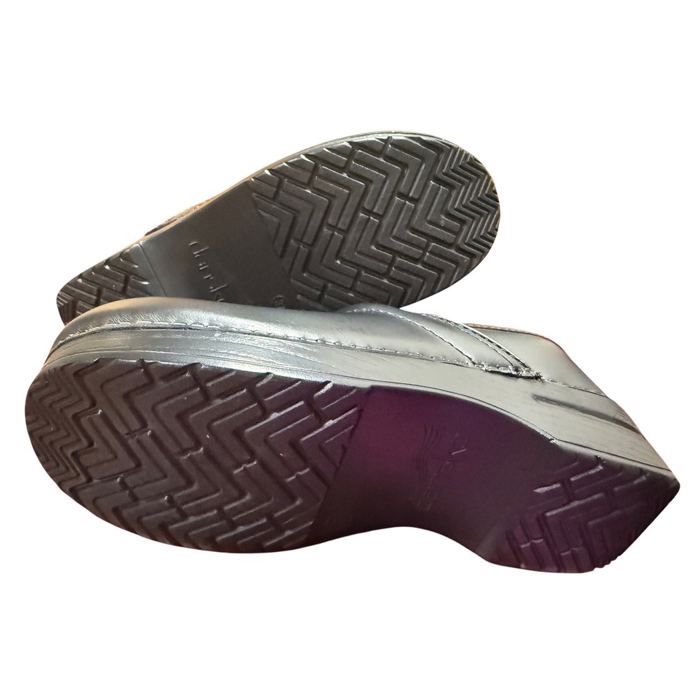 Dansko Professional Clogs Women 37 Black Leather Comfort Nursing Shoes - Picture 4 of 5